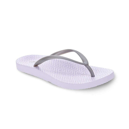 Venice Print Women's Toe Post Sandal - Lavender Maze