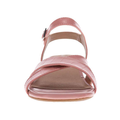 Yara Heeled Sandal - Pale Pink Croc