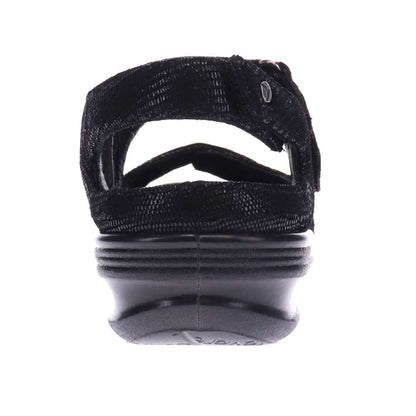 Astoria Sandal - Black Lizard