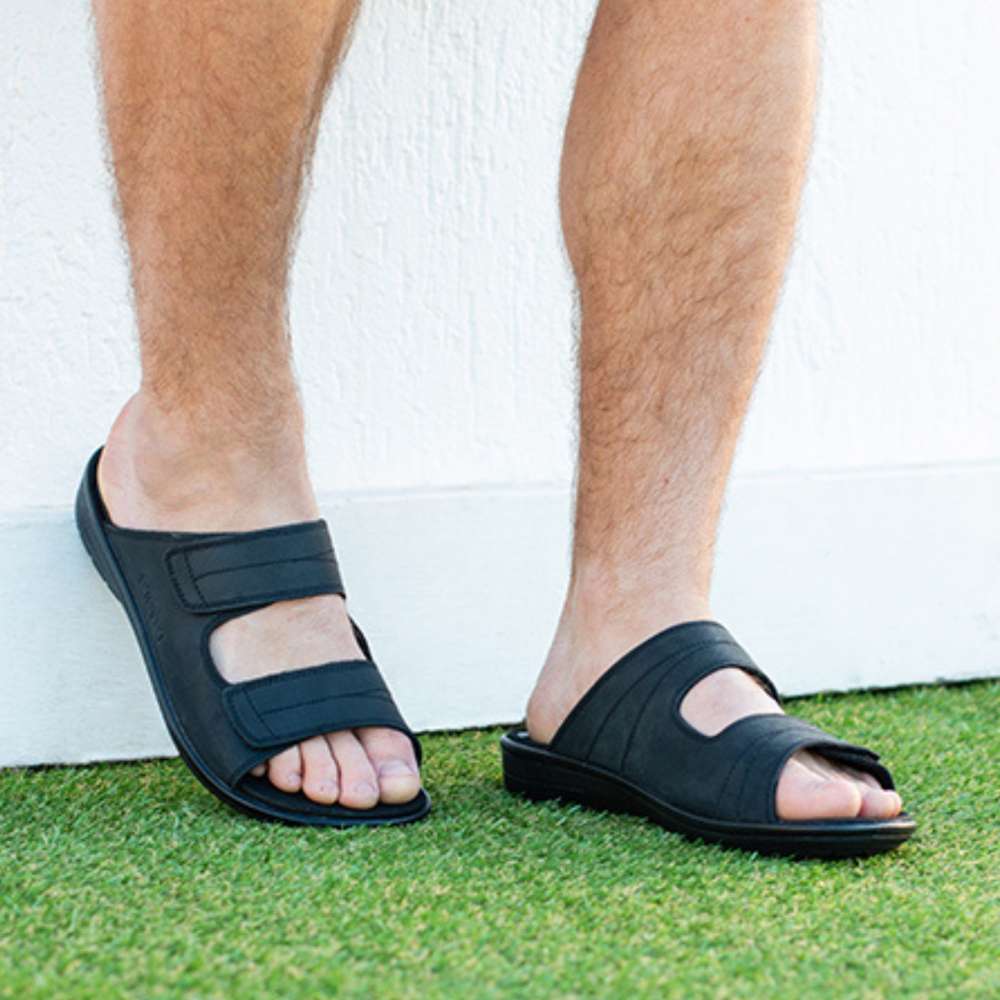 Durban Slide Sandal - Oiled Black