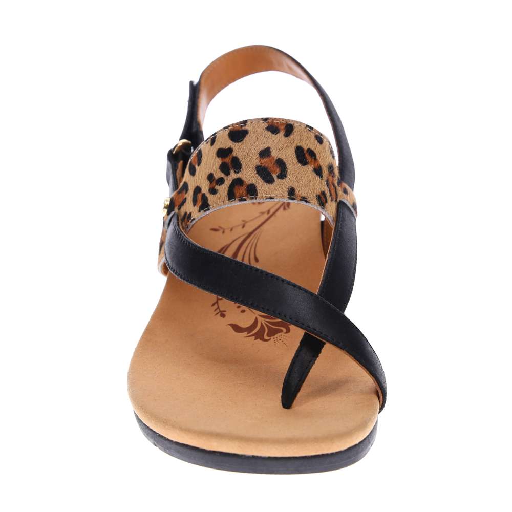 Honolulu Back Strap Wedge - Leopard