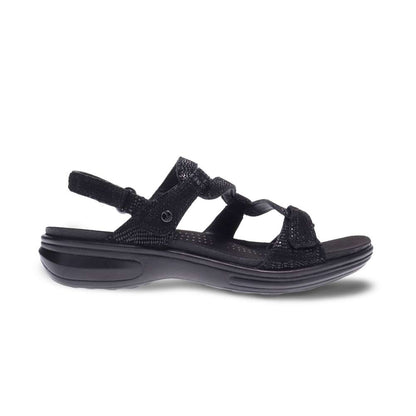 Miami Adjustable Sandal - Black Lizard
