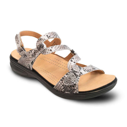 Miami Adjustable Sandal - Natural Snake New