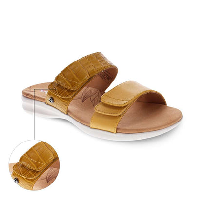 Seaside Slide Sandal - Mustard French/Croc
