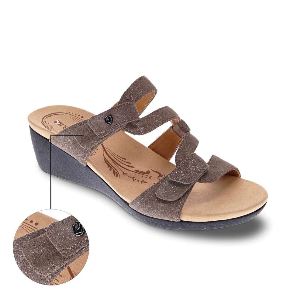Sofia Wedge - Rusty Metallic