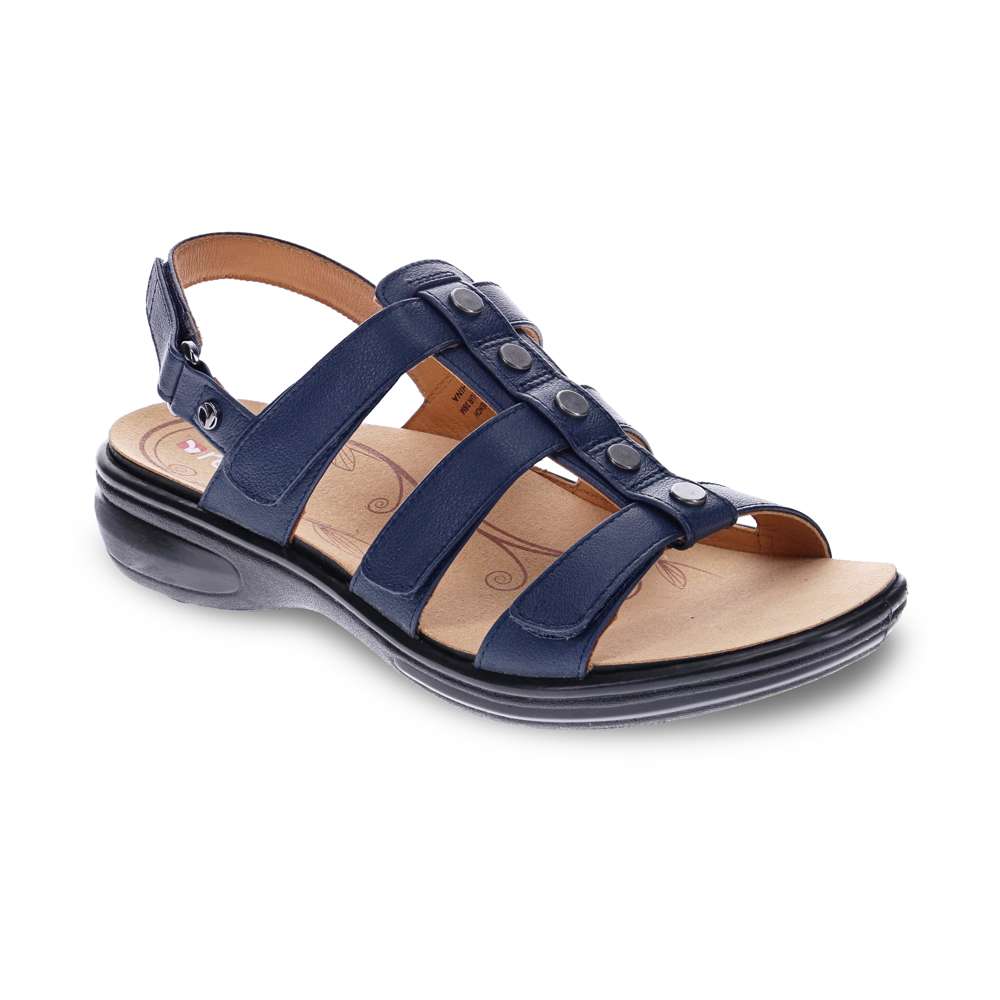 Toledo Back Strap Sandal - Blue French