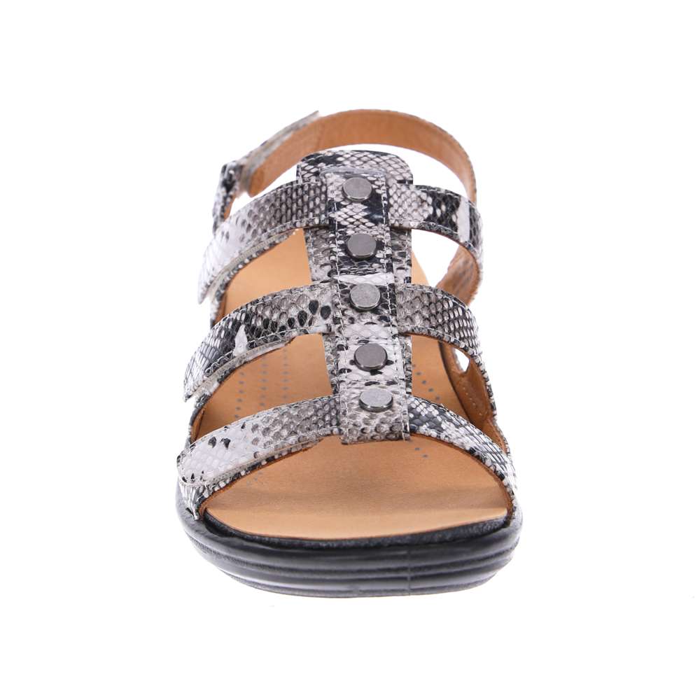 Toledo Back Strap Sandal - Natural Snake