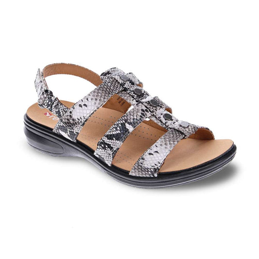Toledo Back Strap Sandal - Natural Snake