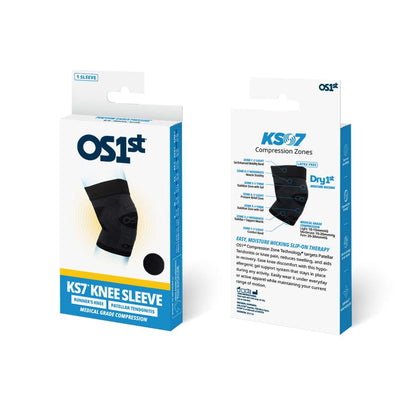 Knee Compression Sleeve Brace (KS7) - Natural