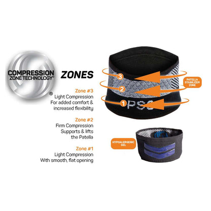 PS3 Patellar Tendon Compression Sleeve - Black