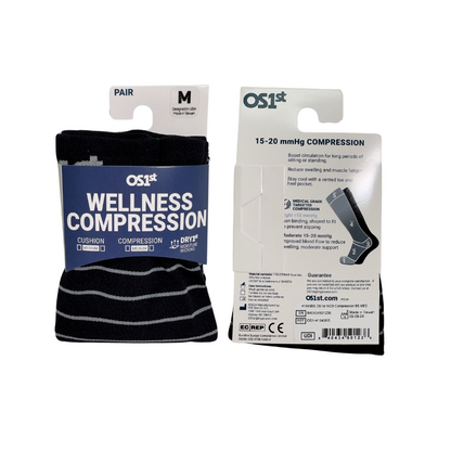 Travel Wellness Compression Socks - Black