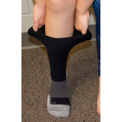 Wide Crew Wellness Performance Sock (WP4+) - Black