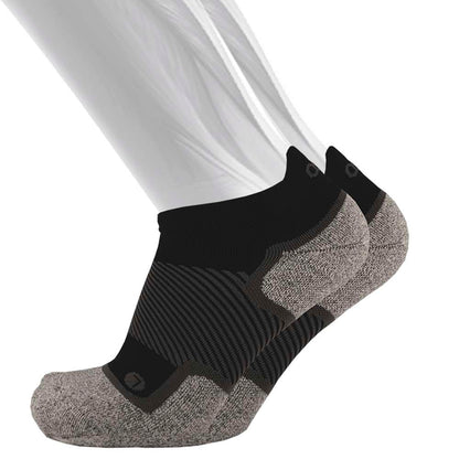 Wide No Show Wellness Performance Sock (WP4+) - Black