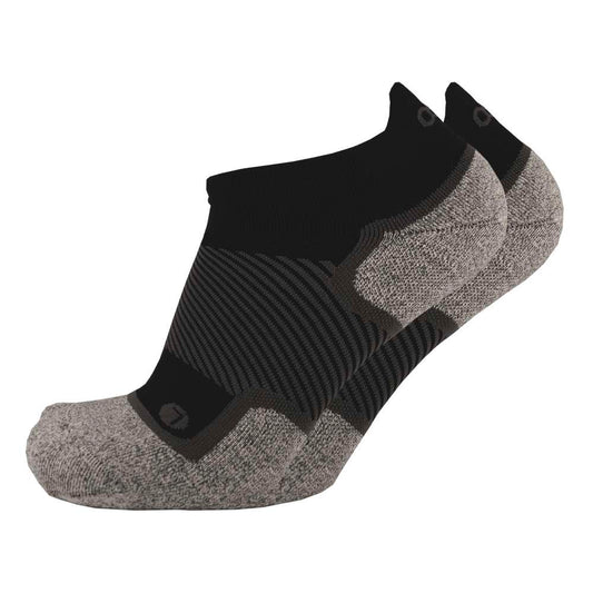 Wide No Show Wellness Performance Sock (WP4+) - Black