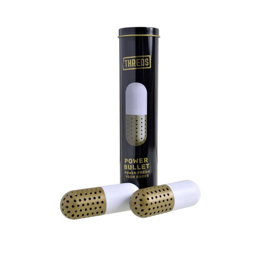 Power Bullet Shoe Deodoriser - White/Gold