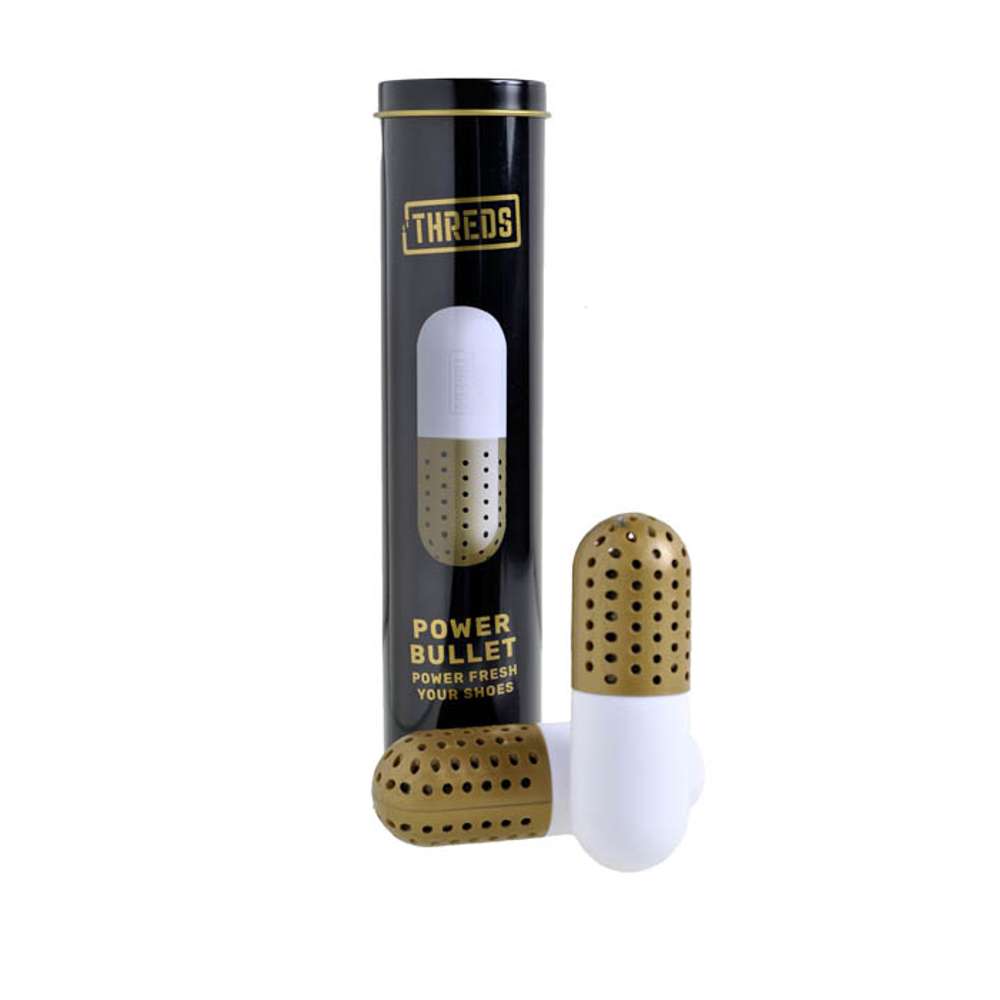 Power Bullet Shoe Deodoriser - White/Gold