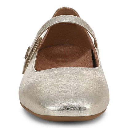 Alameda Mary-Jane Flat - Gold