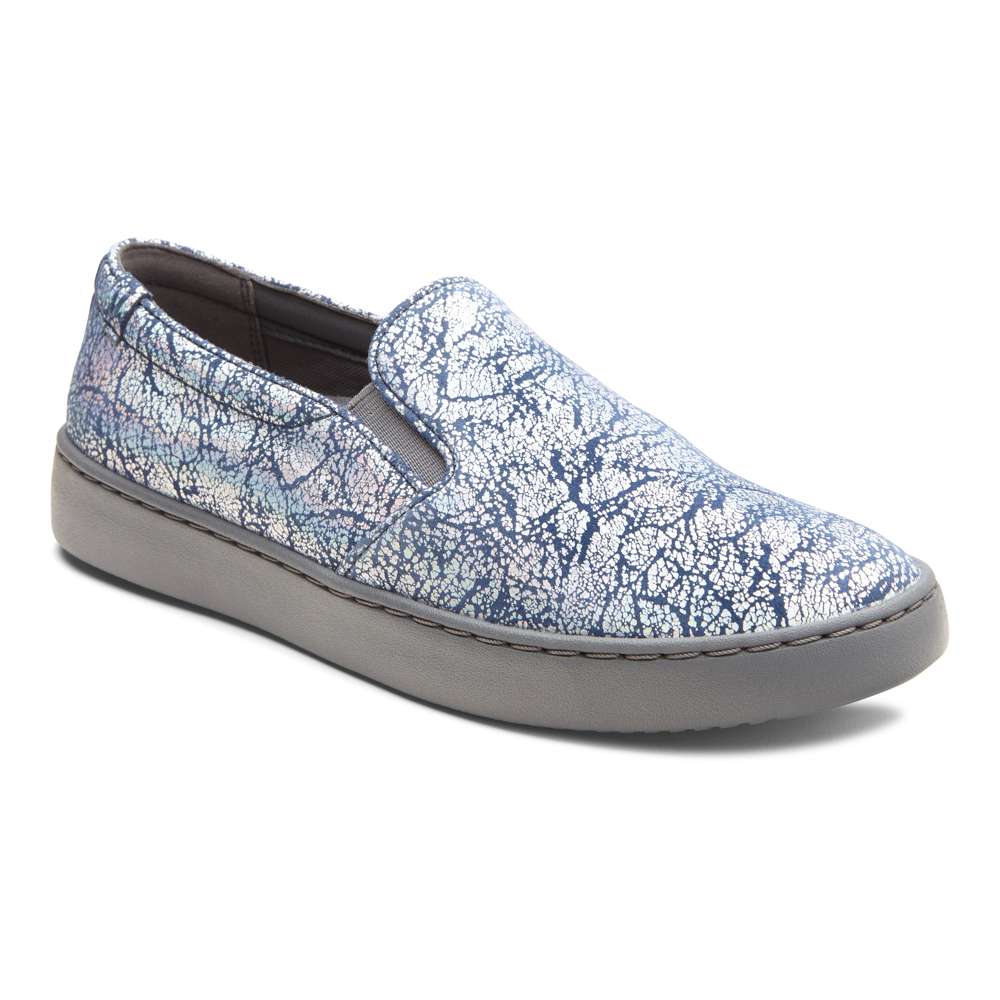 Avery Pro Slip-On Sneaker - Blue Metallic