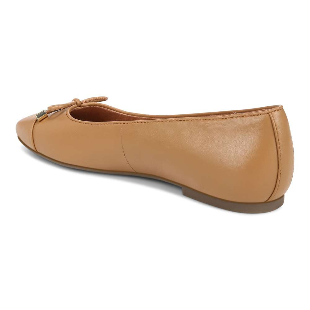 Klara Flat - Camel Leather