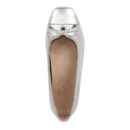 Klara Flat - Silver Leather