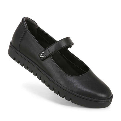 Uptown Mary-Jane - Black Leather