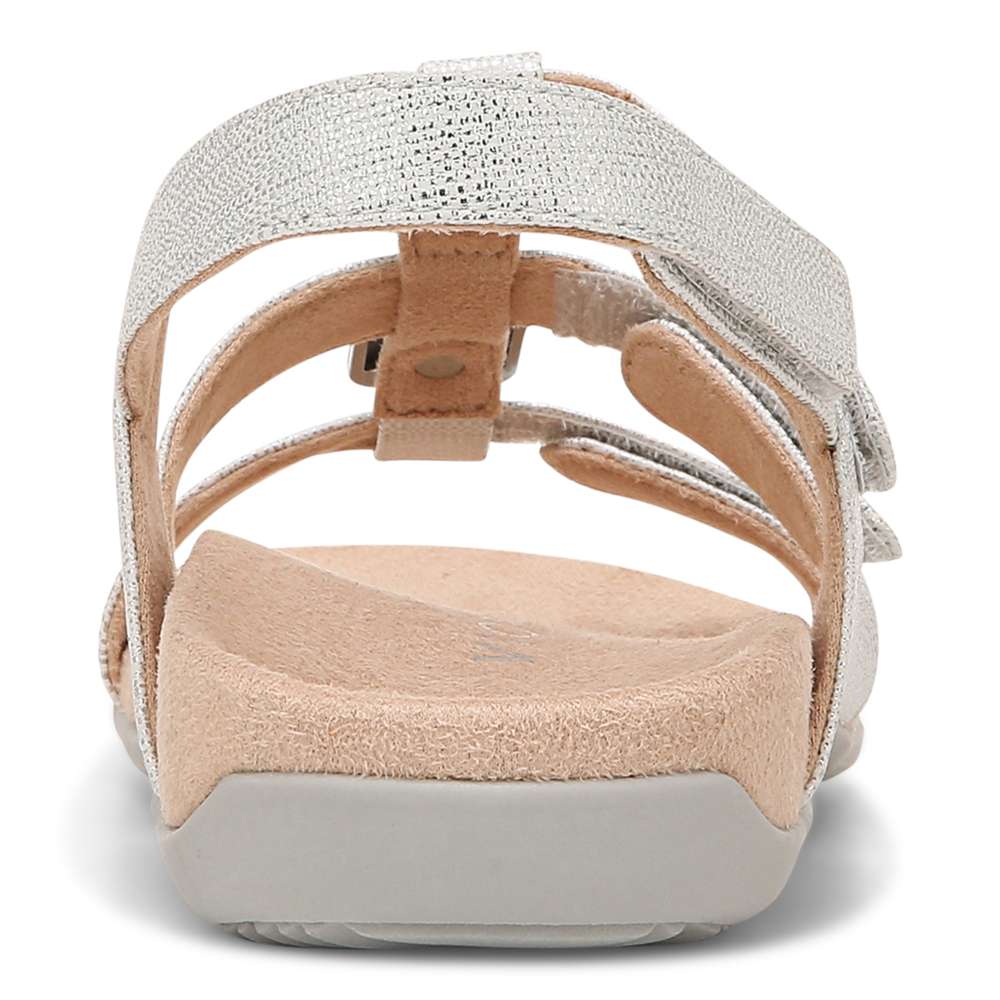 Amber Adjustable Sandal - Silver Metallic