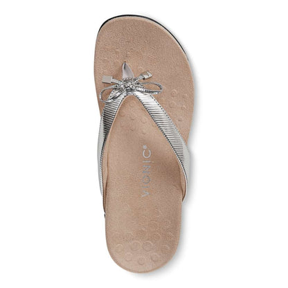 Bella Toe Post Sandal - Aluminium