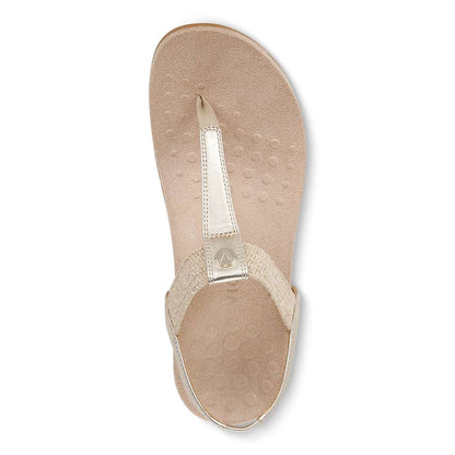 Brea Slingback Sandal - Gold Leather