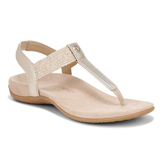 Brea Slingback Sandal - Gold Leather