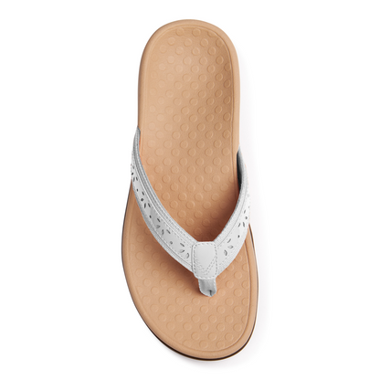 Casandra Toe Post Sandal - White