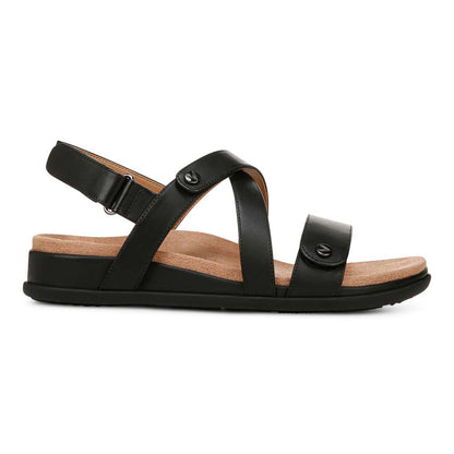 Cypress Back Strap Sandal - Black Leather