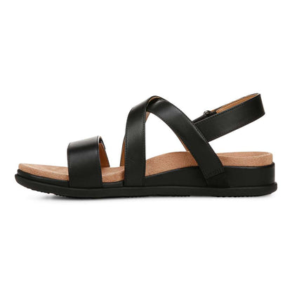 Cypress Back Strap Sandal - Black Leather