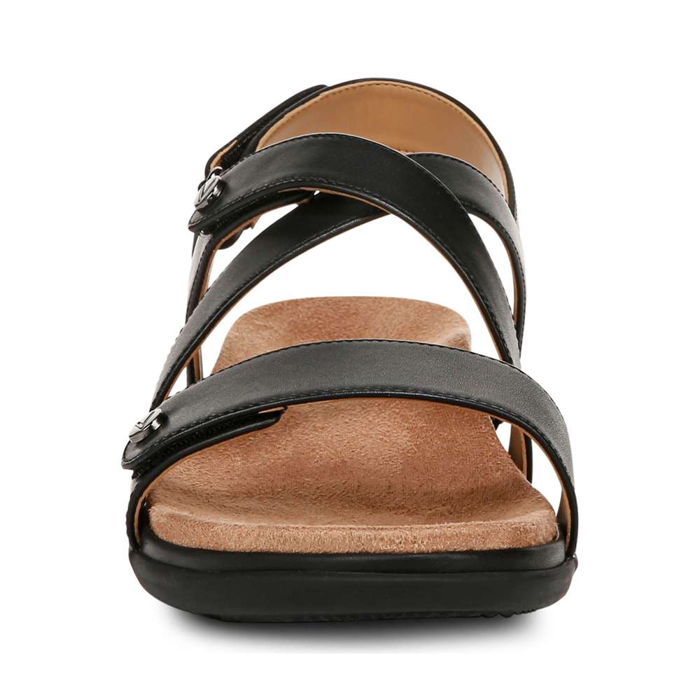 Cypress Back Strap Sandal - Black Leather