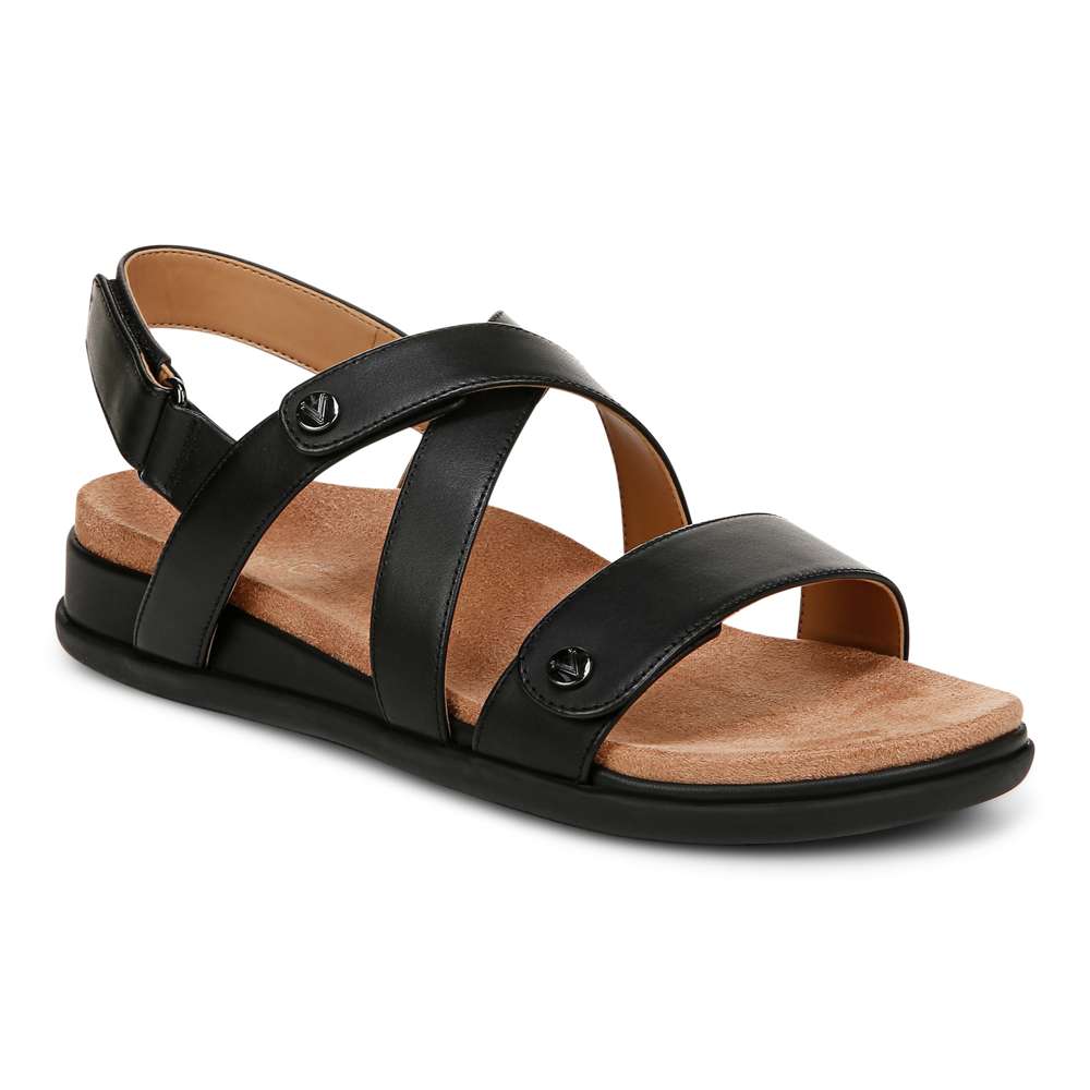 Cypress Back Strap Sandal - Black Leather