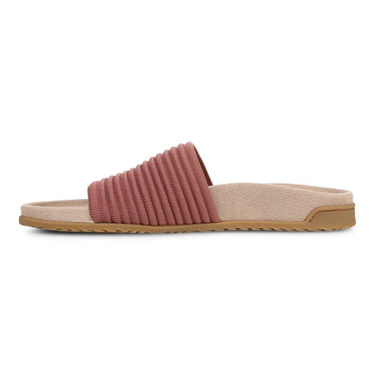 Evie Knit Slide Sandal - Withered Rose