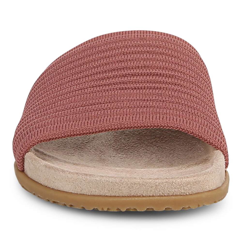 Evie Knit Slide Sandal - Withered Rose
