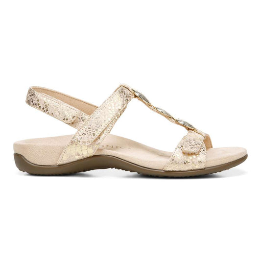 Farra Adjustable Sandal - Blush Snake