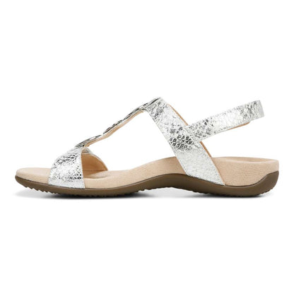 Farra Adjustable Sandal - White Snake