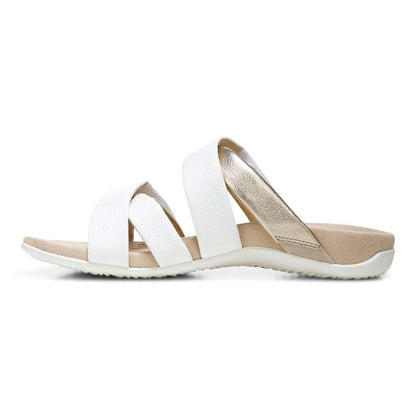 Hadlie Slide - White Patent