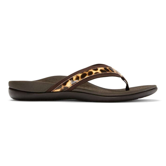Islander Toe Post Sandal - Brown Leopard