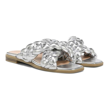 Kalina Slide Sandal - Silver Metallic