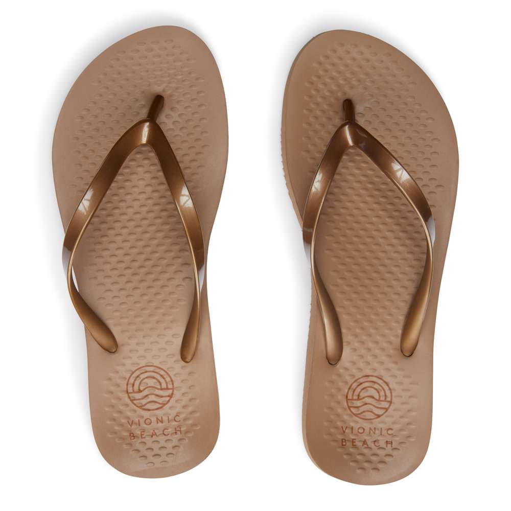 Noosa Solid Toe Post Sandal - Bronze