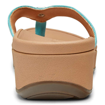 Pilar Platform Sandal - Teal