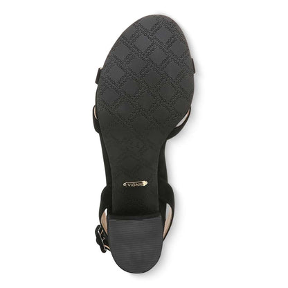 Rosabel Heeled Sandal - Black Suede