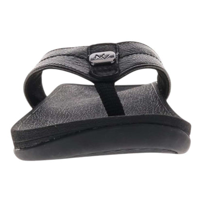Allora Smooth Toe Post Sandal - Black